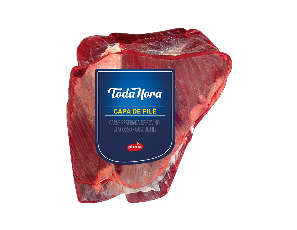 CAPA DE FILÉ BOVINA RESFRIADA TODA HORA PLENA 1,2 KG (CX 14 KG)